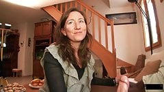 French Milf Mathilde takes 2 cocks at home