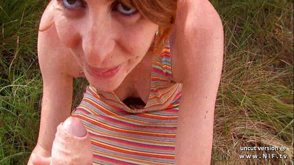Amateur french redhead slut ass nailed with cum to mouth outdoor 15 min