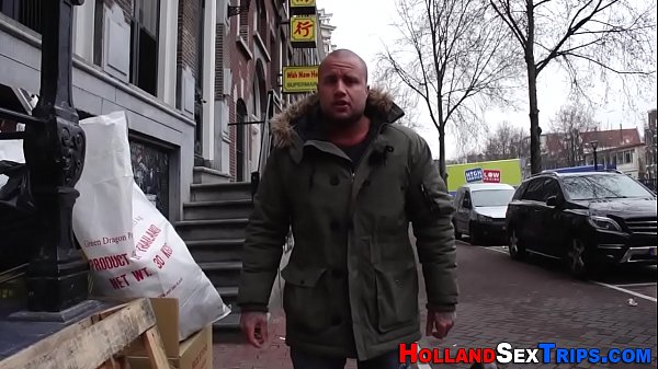 Dutch whore dildo fucked